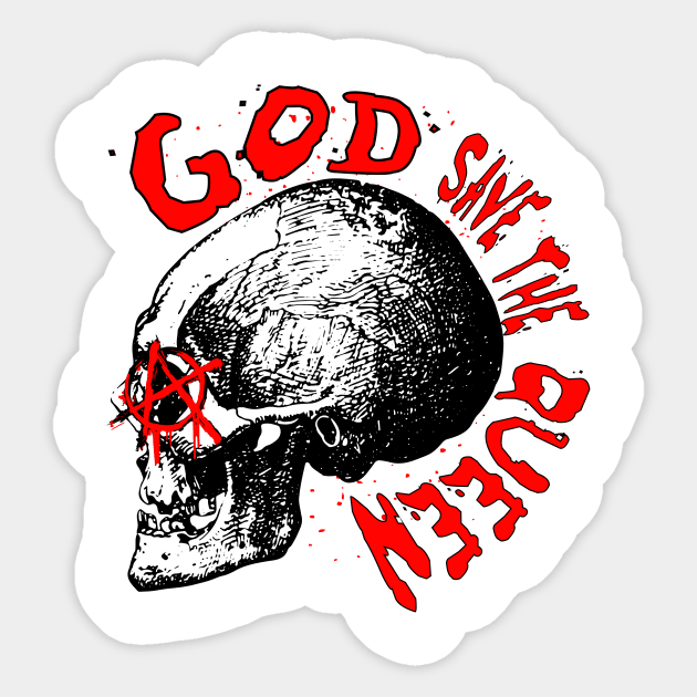 PUNK - God Save the Queen Sticker by ryanmpete